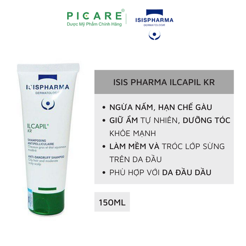 Dầu Gội Giảm Gàu, Giảm Rụng Tóc Và Dưỡng Tóc Isis Pharma ILCAPIL KR 150ml