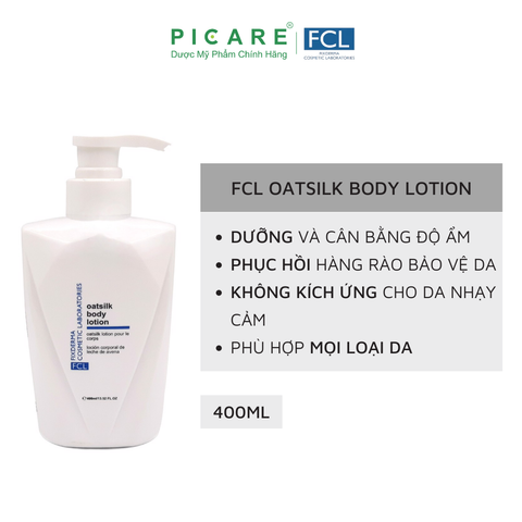 Lotion Dưỡng Ẩm Toàn ThâN FCL Oat Silk Body Lotion 400ml