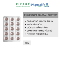 Viên Uống Chống Nắng Và Sáng Da Pharmalife Solesan Protect 30 Viên