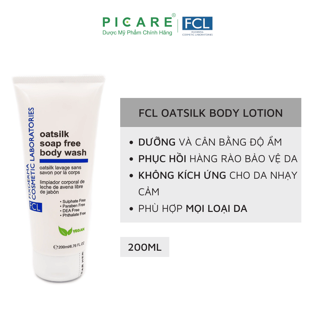 Lotion Dưỡng Ẩm Toàn Thân FCL Oat Silk Body Lotion 200ml