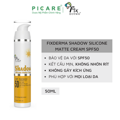 Kem Chống Nắng Fixderma Shadow Silicone Matte Cream SPF50+ 50ml