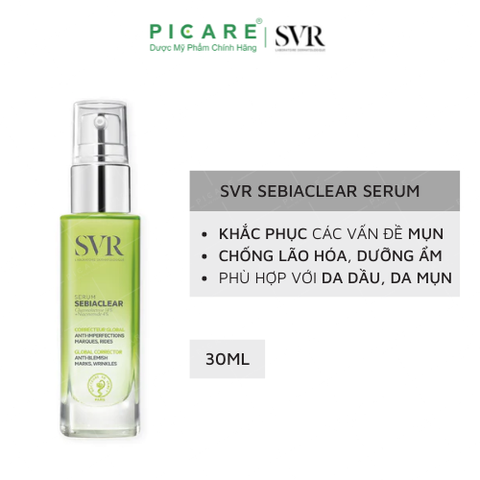 Tinh Chất Làm Giảm Mụn, Mờ Nám, Làm Mềm Mịn Da SVR Sebiaclear Serum 30ml