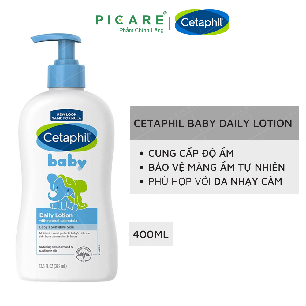 Sữa Dưỡng Ẩm Toàn Thân Hằng Ngày Cho Bé Cetaphil Baby Daily Lotion 400ml