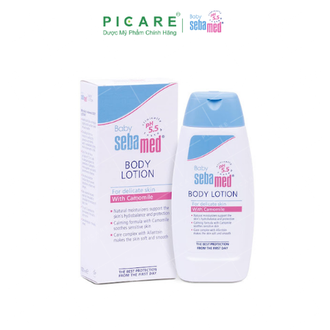 Sữa dưỡng ẩm toàn thân cho trẻ sơ sinh Sebamed  Baby Body Lotion pH 5.5 200ml