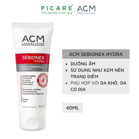 Kem Dưỡng Ẩm Dành Cho Da Mụn ACM Sebionex Hydra Repair Cream 40ml