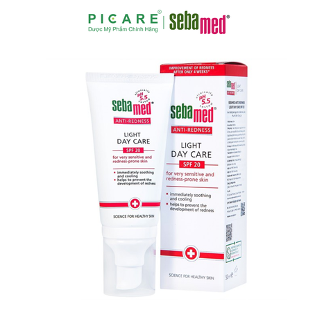 Kem Dưỡng Ban Ngày Sebamed Anti-Redness Light Day Care SPF20 Cho Da Siêu Nhạy Cảm, Dễ Mẫn Đỏ (50ml)