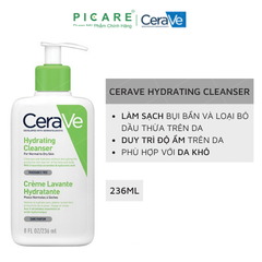 Sữa Rửa Mặt Dành Cho Da Khô CeraVe Hydrating Facial Cleanser 236ml