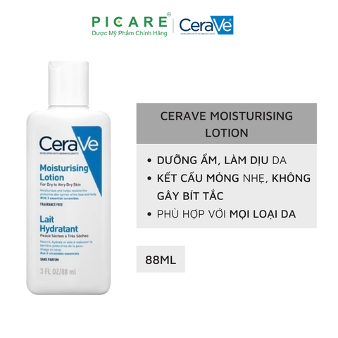 Sữa Dưỡng Ẩm Toàn Thân Dành Cho Khô CeraVe Moiturising Lotion 88ml