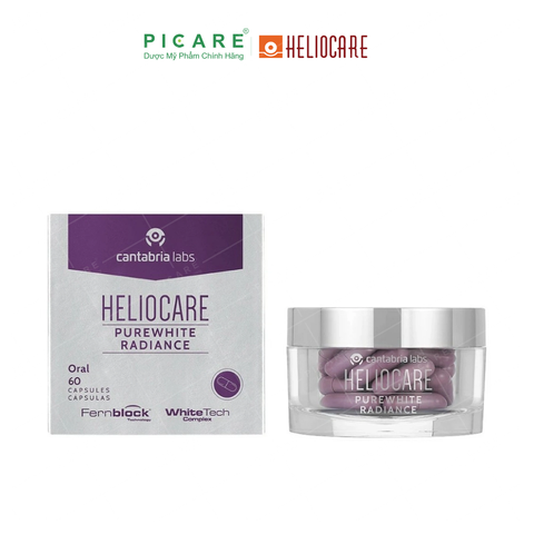 Viên Uống Trắng Da Heliocare Purewhite Radiance Hộp 60 Viên Nang