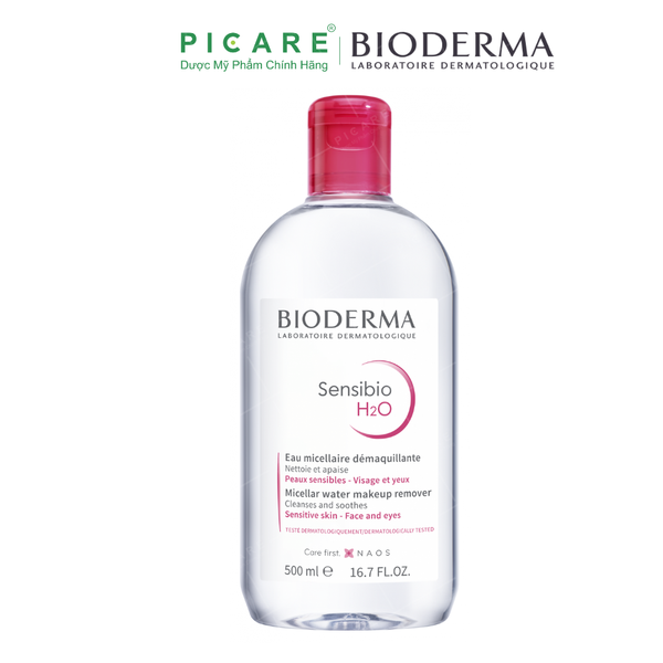 Nước Tẩy Trang Và Làm Sạch Dành Cho Da Nhạy Cảm Bioderma Sensibio H2O 500ml