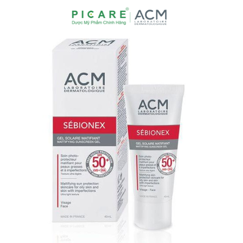 Kem Chống Nắng Dành Cho Da Dầu ACM Sebionex Mattifying Sunscreen Gel SPF50+ 40ml