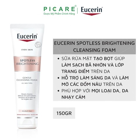 Sữa rửa mặt trắng da Eucerin Spotless Brightening Cleansing Foam 150g - 63470