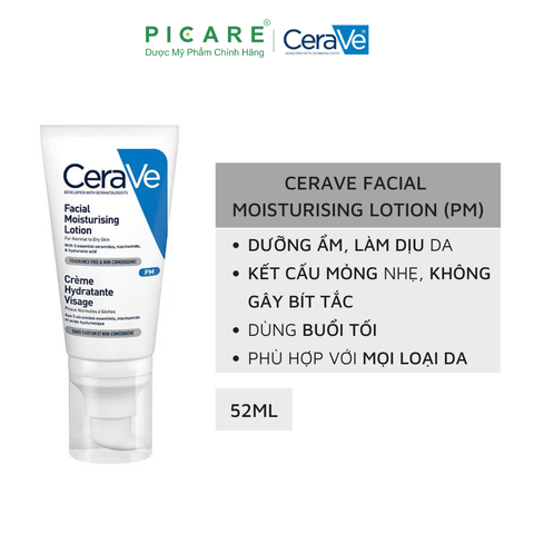 Sữa Dưỡng Ẩm Chuyên Biệt Ban Đêm CeraVe Facial Moisturizing Lotion PM 52ml