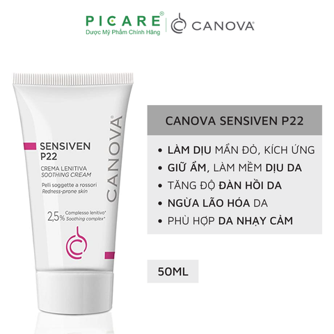 Kem làm dịu da, dưỡng ẩm dành cho da nhạy cảm Canova Sensiven P22 50ml