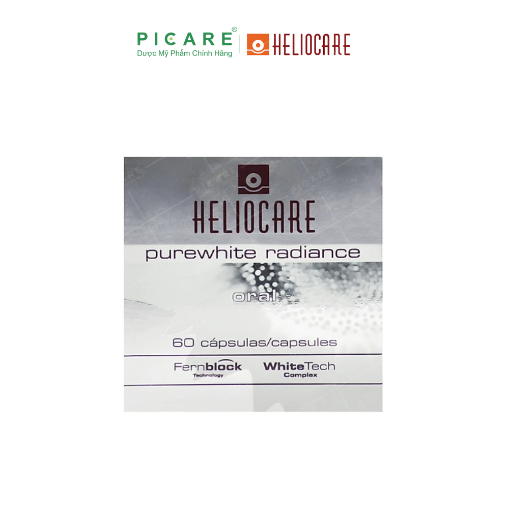 Viên Uống Trắng Da Heliocare Purewhite Radiance Hộp 60 Viên Nang