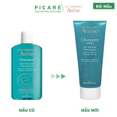 Gel Rửa Mặt Giảm Bóng Nhờn Avène Cleanance Cleansing Gel 200ml