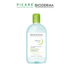 Nước Tẩy Trang Và Làm Sạch Cho Da Hỗn Hợp, Da Dầu Đến Da Mụn Bioderma Sebium H2O 500ml