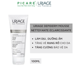 Sữa Rửa Mặt Làm Sạch Và Thanh Khiết Làn Da Uriage Depiderm Mousse Nettoyante Éclaircissante 100ml