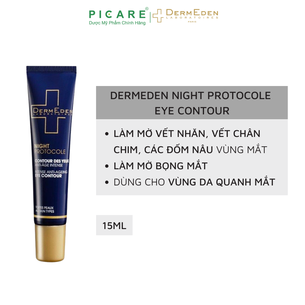 Kem Chống Lão Hóa Vùng Mắt DermEden Protocole Intense Eye Contour 15 ml