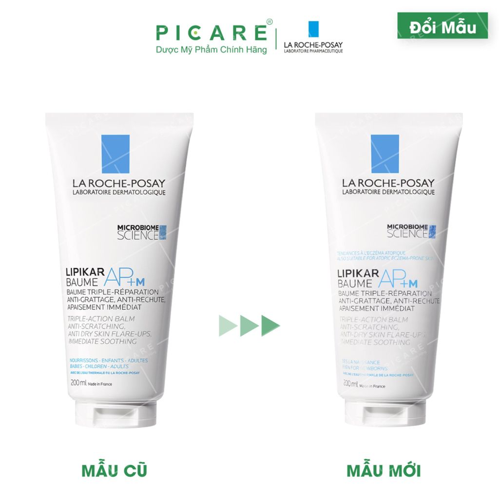 Kem Dưỡng Làm Dịu Dành Cho Da Khô, Bị Ngứa Mẩn Đỏ La Roche-Posay  Lipikar Baume AP+ M 200ml