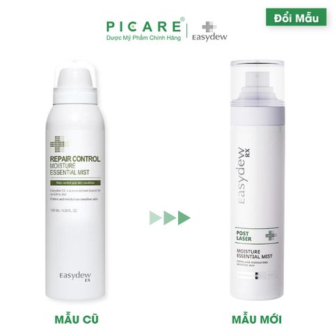 Xịt phục hồi cấp ẩm và dưỡng chất mang lại làn da ẩm mượt Easydew RX Post Laser Moisture Essential Mist 120ml