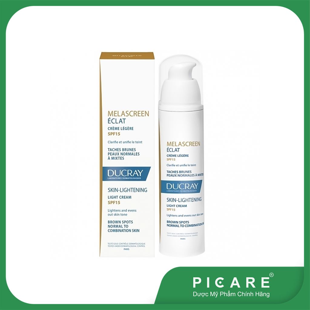 Kem Dưỡng Làm Đều Màu Da Và Mờ Đốm Nâu Ducray Melascreen Eclat Light Cream Skin Lightening SPF15 40ml