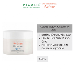 Gel Dưỡng Ẩm Cho Da Khô, Mất Nước Và Nhạy Cảm Avène Aqua Cream-In-Gel 50ML