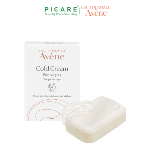 Thanh Kem Rửa Mặt Và Tắm Cho Da Khô, Nhạy Cảm Avène Cold Cream Cleansing Bar 100g