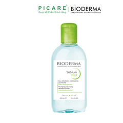 Nước Tẩy Trang Và Làm Sạch Cho Da Hỗn Hợp, Da Dầu Đến Da Mụn Bioderma Sebium H2O 250ml