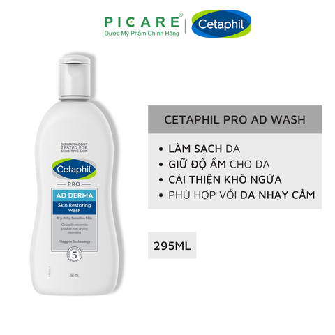 Sữa Tắm Cho Da Khô Và Da Cơ Địa Cetaphil  Restoraderm Body Wash 295ml