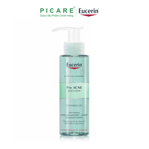 Sữa Rửa Mặt Dành Cho Da Nhờn Mụn Dạng Gel Eucerin Pro Acne Cleasing Gel 200ml - 88970