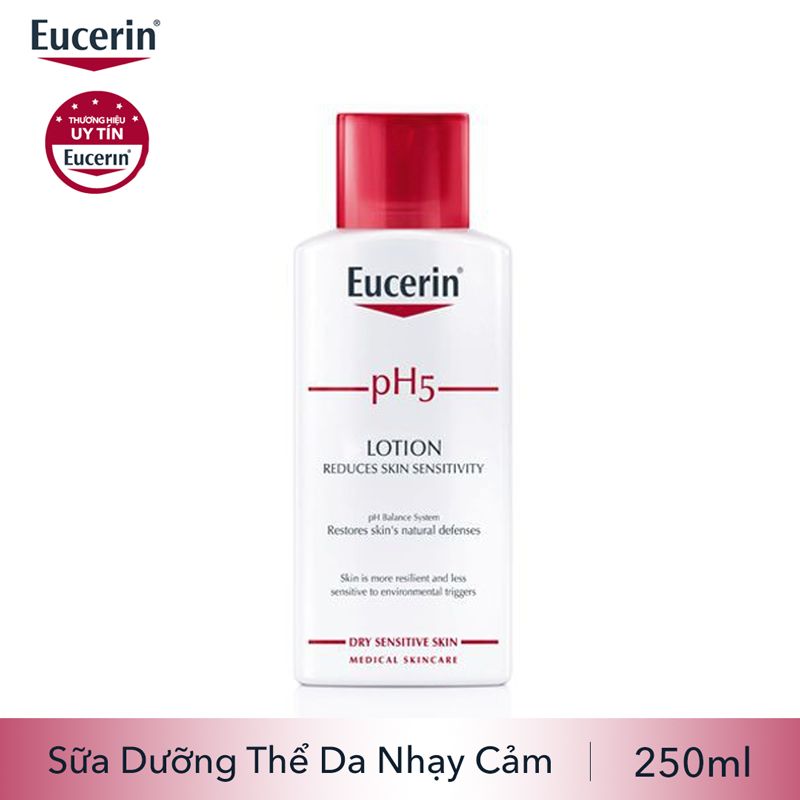 Sữa Dưỡng Thể Dành Cho Da Nhạy Cảm Eucerin pH5 Lotion 250 ml – 63028