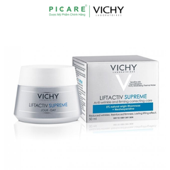 Kem Dưỡng Chống Nhăn & Làm Săn Chắc Da Chuyên Sâu (Ban Ngày) Vichy LiftActiv Day Supreme Anti-Wrinkle & Firming Correcting Care 50ml