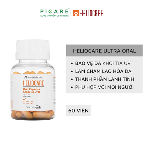 Viên Uống Chống Nắng Heliocare Oral 60 Viên