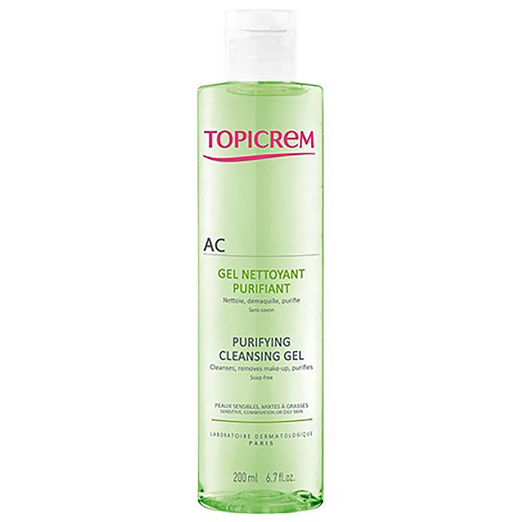 Gel Rửa Mặt Dành Cho Da Dầu Và Da Hỗn Hợp Topicrem AC Purifying Cleansing Gel 200ml