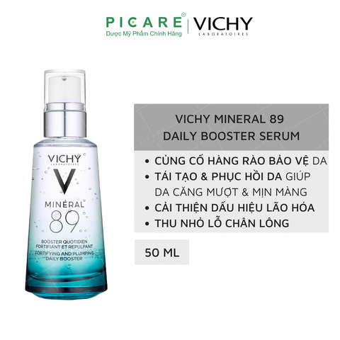 Tinh Chất Khoáng Cô Đặc Phục Hồi Chuyên Sâu Vichy Mineral 89 Skin Fortifying Daily Booster 50ml