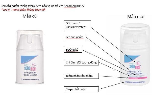 Kem bảo vệ da, trị chàm sữa cho bé Sebamed  Protective Facial Cream pH5.5 50ml