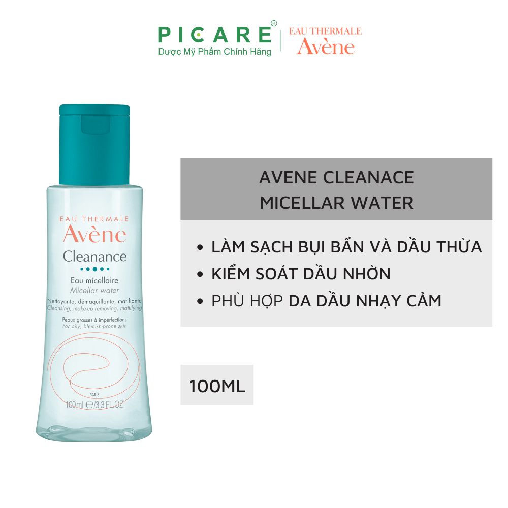 Nước Tẩy Trang Dịu Nhẹ Cho Da Dầu Avène Cleanance Micellar Water 100ml