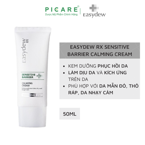 Kem Dưỡng Cấp Ẩm Phục Hồi Cho Da Đỏ, Viêm, Giãn Mạch Easydew RX Sensitive Barrier Calming Cream 60ML