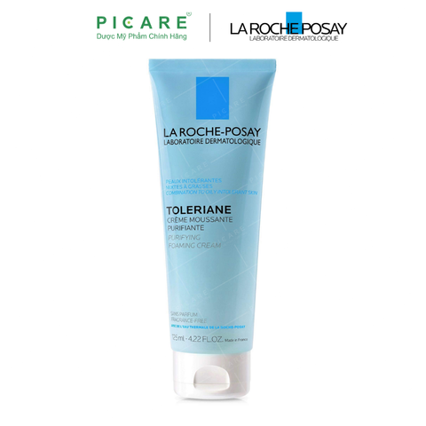 Sữa Rửa Mặt Cho Da Hỗn Hợp & Da Dầu Rất Nhạy Cảm La Roche-Posay Toleriane Purifying Foaming Cream 125ml