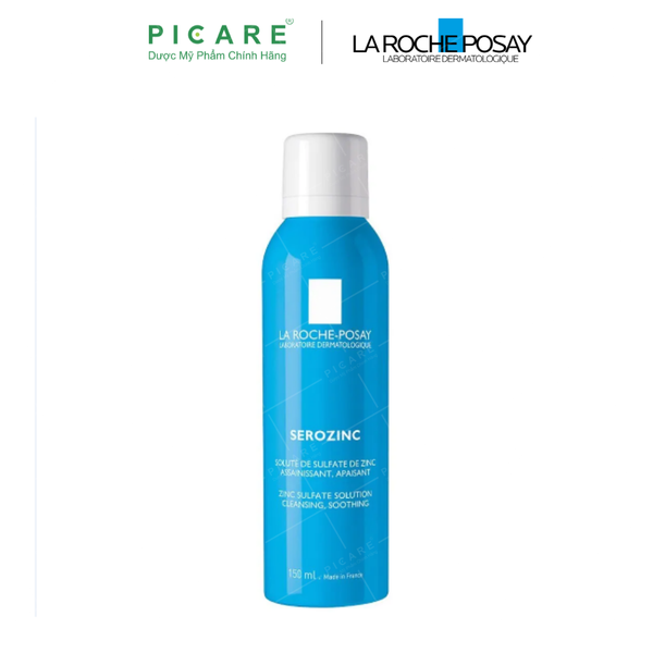 Xịt Khoáng Làm Dịu Cho Da Dầu Mụn La-Roche Posay Serozinc Zinc Sulfate Solution Cleansing, Soothing 150ml