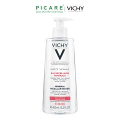 Nước Tẩy Trang Giàu Khoáng Chất Cho Da Nhạy Cảm Giúp Làm Sạch Sâu Và Dịu Da Vichy Purete Thermale Mineral Micellar Water Sensitive Skin 400ml