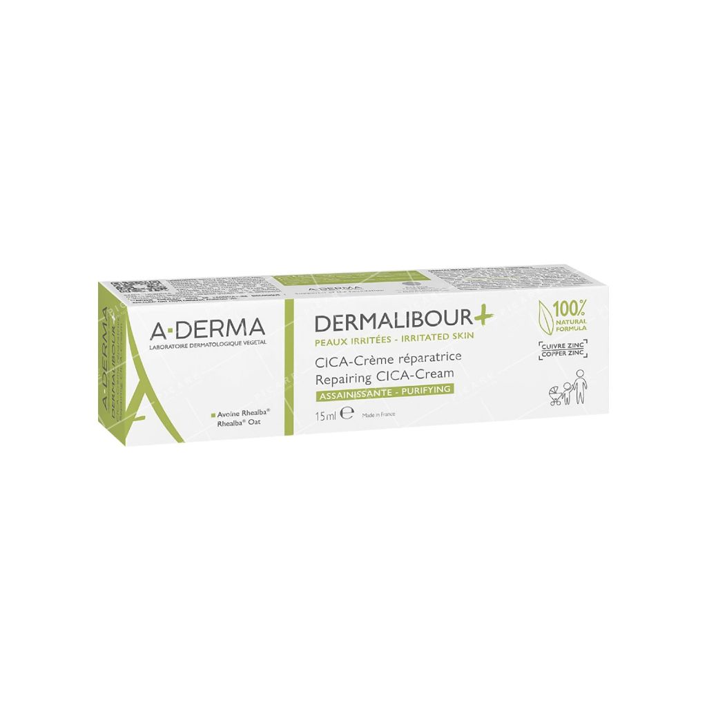 Kem Làm Dịu Giúp Phục Hồi Da Kích Ứng A-Derma Dermalibour + Repairing Cream 15ml