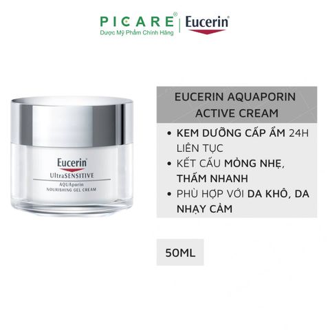 Eucerin Kem Dưỡng Cấp Ẩm AQuaporin Active 50ml