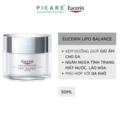 Kem Dưỡng Ẩm Cho Da Khô Và Nhạy Cảm Eucerin Lipo Balance 50ml - 63407