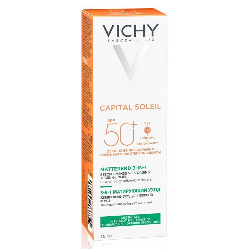 Kem Chống Nắng Kiềm Dầu Vichy Capital Soleil Mattifying 3in1 SPF50+ 50ml