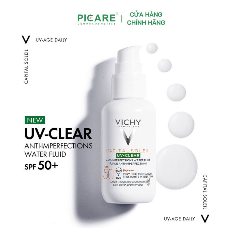 Kem chống nắng dành cho da dầu mụn Vichy UV-Clear Anti-Imperfections 40ml