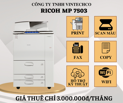 CHO THUÊ MÁY PHOTOCOPY RICOH MP 7503