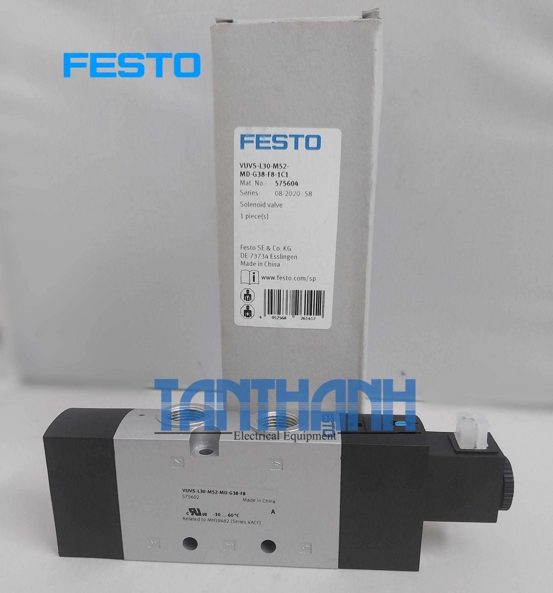 Festo  Solenoid Valve VUVS-L30-M52-MD-G38-F8-1C1