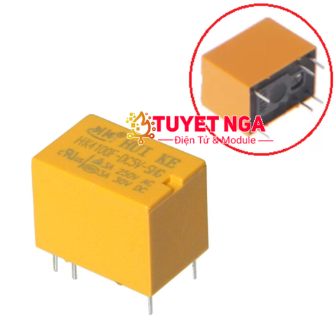 HK4100F-DC5V-SHG Relay 5V 3A 6 Chân